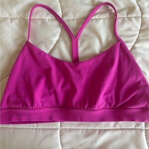 Lululemon Flo Y Bra, sonic pink, size 14